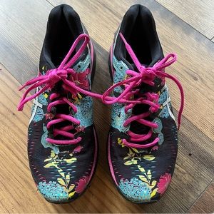 ASICS Gel-Kayano 23 Women’s Running Sneakers Black/Silver/Pink Glow Size 10B